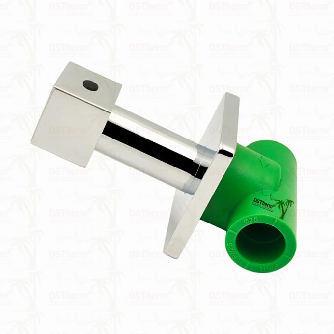 PPR Chrome Plated Stop Valve With Cube Handle Global Vlave 20-32mm