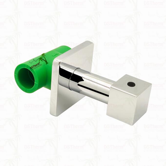 PPR Chrome Plated Stop Valve With Cube Handle Global Vlave 20-32mm