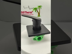 Three-way Square Panel Ppr Black Plated Mixer Shower Valve Mixing Valve