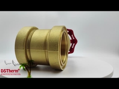 Brass Gate Valve With Red Handle 2