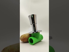 Ppr Chrome Plated Stop Valve With Anti-slip Handle For Pipeline 20-40mm Customizable Size