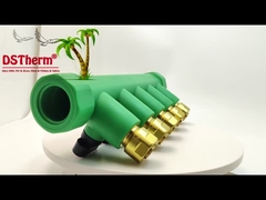 PPR Brass Red 5 Ways Manifolds Customized Logo and Color 20mm