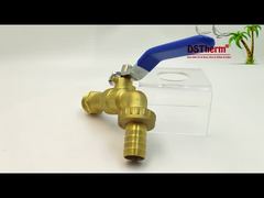 Gold Plated Heavy Duty Classic Blue Iron Handle Bibcocks Spout Faucet Spigot Water Tap 1/2