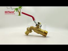 See Why Choose Gold Plated Heavy Duty Classic Red Iron Handle Bibcocks Tap Spout Faucet Spigot 1/2