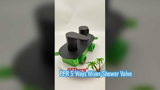 PPR Mixer Shower Valve Black 25mm
