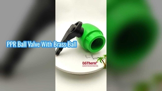 Durable PPR Ball Valve Brass Ball Waving Handle