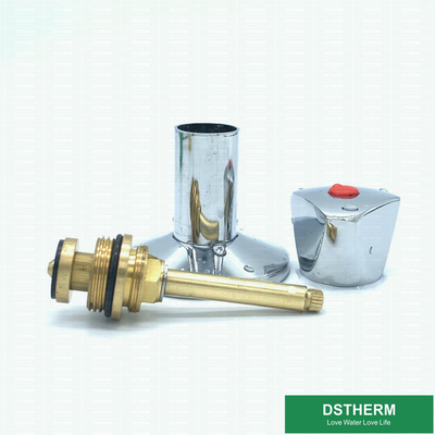 Triangle Handle Chrome Plated PPR Plastic Stop Valve Heat Insulation