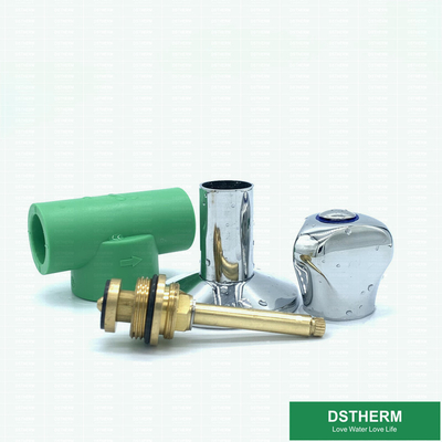 Brass Chrome Plated Valve Cartridges Round Zinc Alloy Handle