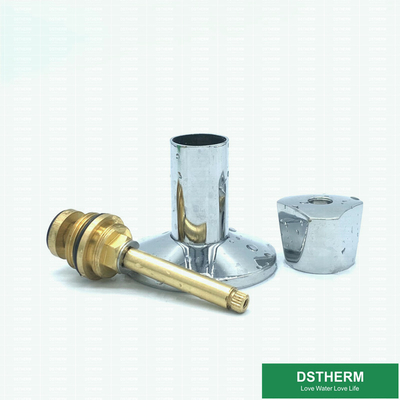1" Chrome Plated Brass Insert Valve Cartridges Round Zinc Alloy Handle