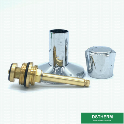 Round Hexagonal Handle Brass Insert For Stop Valve Top Parts Cartridges