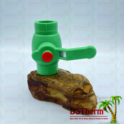 PN20 Plastic PPR Stop Valve With Brass Ball Metal Handle Valve 20mm - 63mm