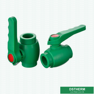 Metal Handle Plastic PPR Brass Ball Valve Socket Fusion / Electrofusion Connection