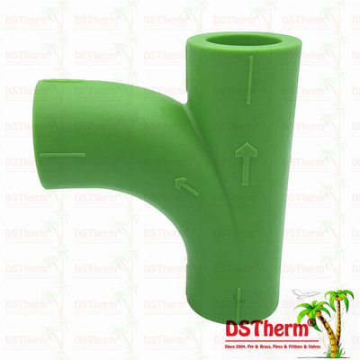 Type Y Tee PPR Pipe Fittings 20mm 25mm 32mm Plastic Pipe Fittings