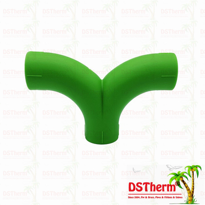 2.0MPa polypropylene PPR Type Slant Y Tee For Plastic Pipe