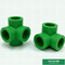 Plastic PPR Equal Cross Pipe Fittings For Cold / Hot Water Supplying