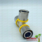 Brass Gas Equal Threaded Tee Press Fittings For Pex Aluminum Pex Pipe