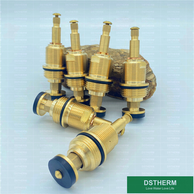 Customized  CW617N Material Brass Insert Stop Valve Cartridges Top Part