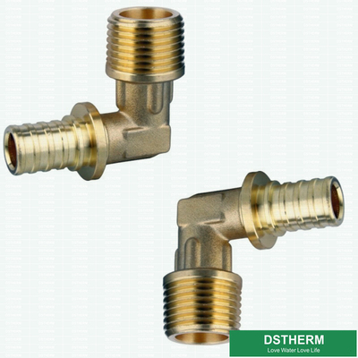 Customized Chrome Plated PEX Brass Fittings For Equal Threaded Elbow