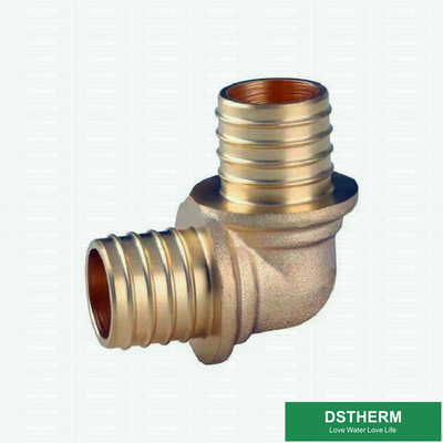 Customized Chrome Plated PEX Brass Fittings For Equal Threaded Elbow