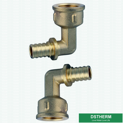 PN20 Female Threaded Elbow PEX Brass Fittings ISO9001 15mm