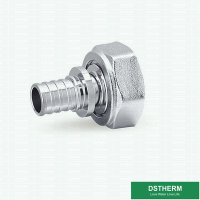 Customized Slide Male Threaded Coupling Brass Press Fittings Chrome Plated 1/2"