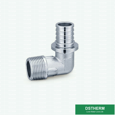 Forging Slide PEX Brass Fittings Equal Threaded Elbow Press Fittings