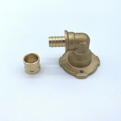 1/2&quot; - 2&quot; 105 Degrees Elbow Pex Brass Fittings Customized Pipe Slide Brass Fittings