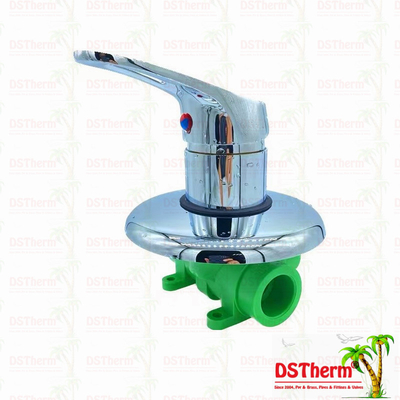 Concealed PPR Stop Valve Mixer Shower Plastic Stop Valve For Home Shower Room