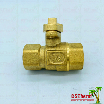 Lockable Brass Female Ball Lock Valve With Key Female And Male