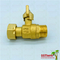 Elbow Handle Single Union Ball Valve  Male And Female Brass With Male Threaded Connector