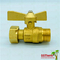 Elbow Handle Single Union Ball Valve  Male And Female Brass With Male Threaded Connector