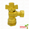 Water Control Single Union Ball Valve With Brass Handle With Female Threaded Connector