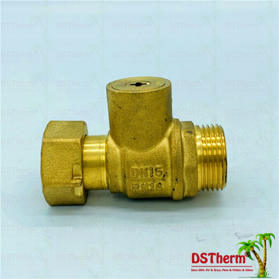 Lock Single Union Check Valve Customized Brass Color Ball Valve