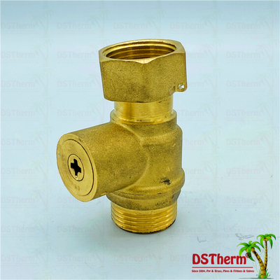 Lock Single Union Check Valve Customized Brass Color Ball Valve