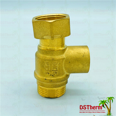 Lock Single Union Check Valve Customized Brass Color Ball Valve