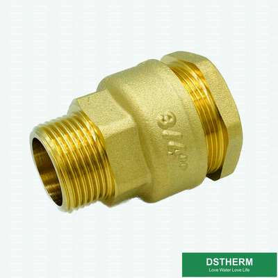 Brass Color Ball Valve Male Threaded Fittings Customized Weight 1/2'