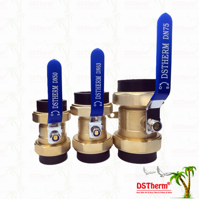 ISO Standard Big Size Heavier Type Ppr Brass PPR Double Union Ball Valve 75mm