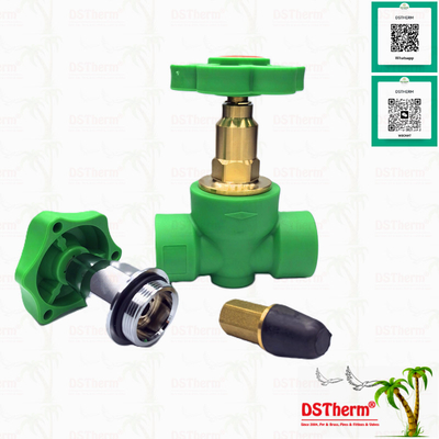 Water Supplying Ppr Gate Valve Soft Seal Type Plastic PPR Concealed Valve Ppr Gate Valve