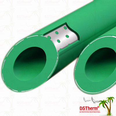 Ppr Perforated Aluminum Pipe Ppr Composite Aluminum Pipe PN16 PN20 4m Length Aluminum Foiled Pipe