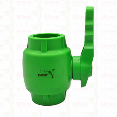 PPR Plastic Ball Valve With Waving Handle And Brass Ball Ergonomic Waving Handle 20-63mm
