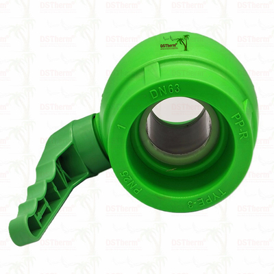 PPR Plastic Ball Valve With Waving Handle And Brass Ball Ergonomic Waving Handle 20-63mm
