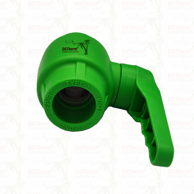PPR Plastic Ball Valve With Waving Handle And Brass Ball Ergonomic Waving Handle 20-63mm