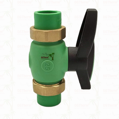 PPR Union Ball Valve Full Bore Ppr Double Union Ball Valve Exposed Installation