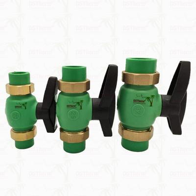 PPR Union Ball Valve Full Bore Ppr Double Union Ball Valve Exposed Installation