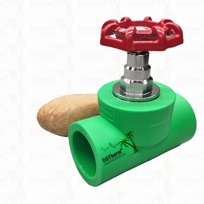 PPR Heavy Duty Stop Valve Globe Valve Adjust Flow Cryogenic Treatment Pass Seat Test 20-110mm