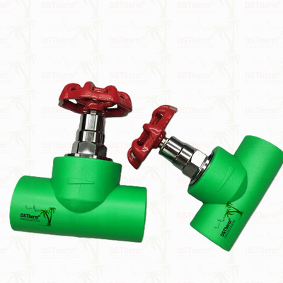PPR Heavy Duty Stop Valve Globe Valve Adjust Flow Cryogenic Treatment Pass Seat Test 20-110mm