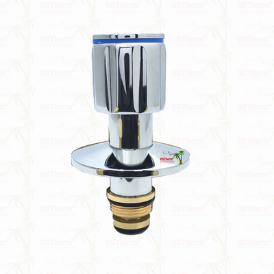 Ppr Chrome Plated Stop Valve With Anti-slip Handle Low Maintenance 20-32mm Customizable Size