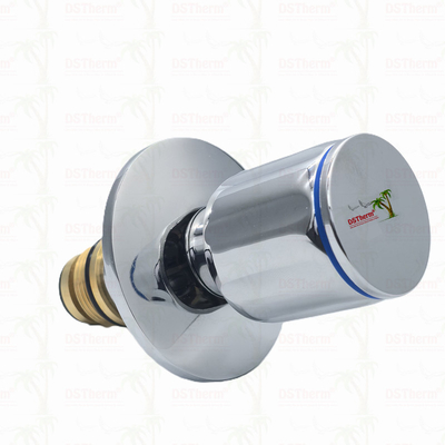 Ppr Chrome Plated Stop Valve With Anti-slip Handle Low Maintenance 20-32mm Customizable Size