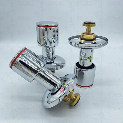 Ppr Chrome Plated Stop Valve With Anti-slip Handle Low Maintenance 20-32mm Customizable Size