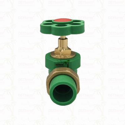PPR Double Union Ball Valve Exposed Installation Corrosion-Resistant Customized Size